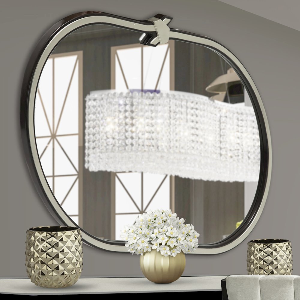 Paris Chic Wall Mirror - Espresso