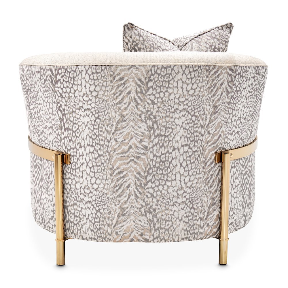 Gold Accent Chair, Comfy Reading Chair and Living Room Chair for Adults