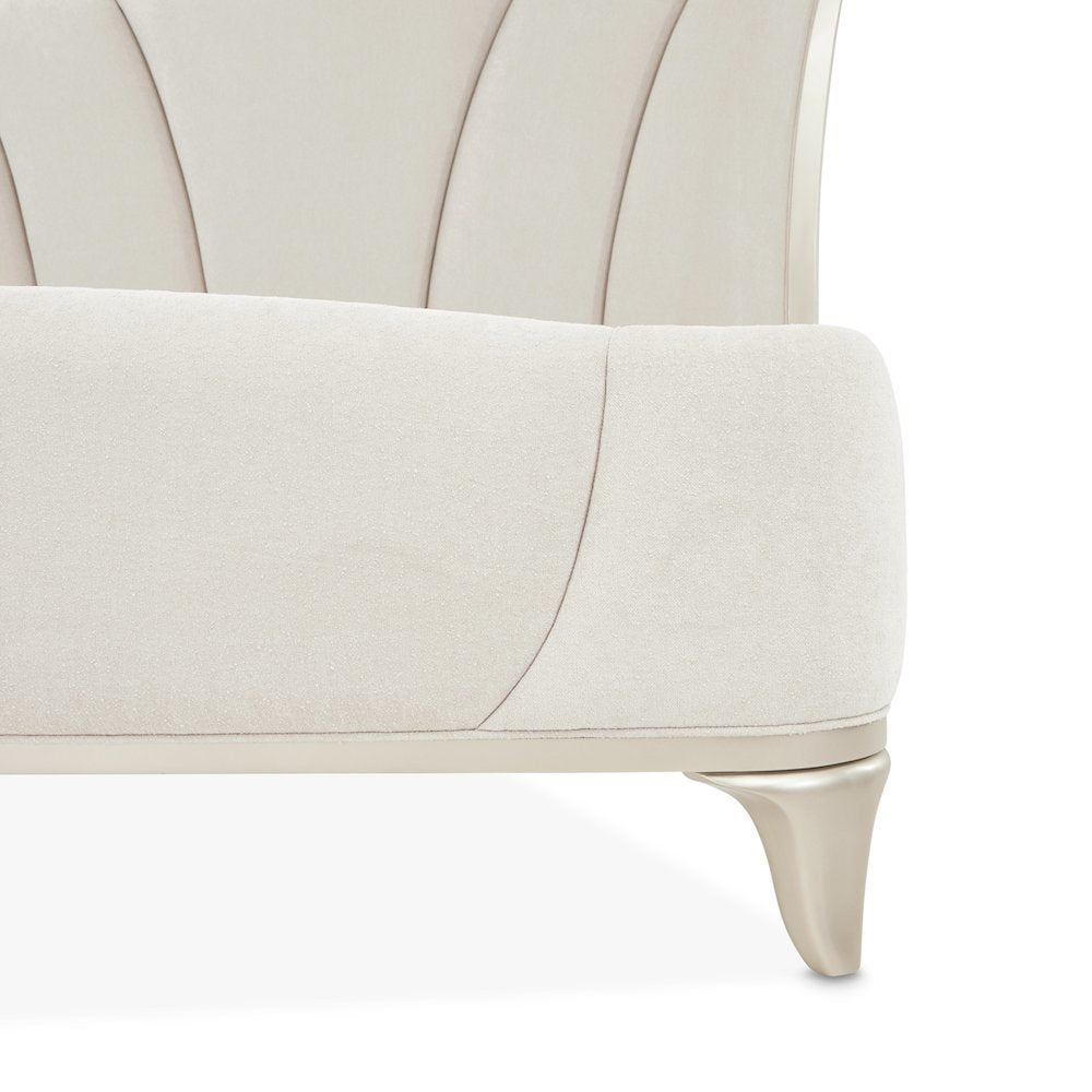 La Marisia Upholstered King Bed - Tranquil/Champagne Gold