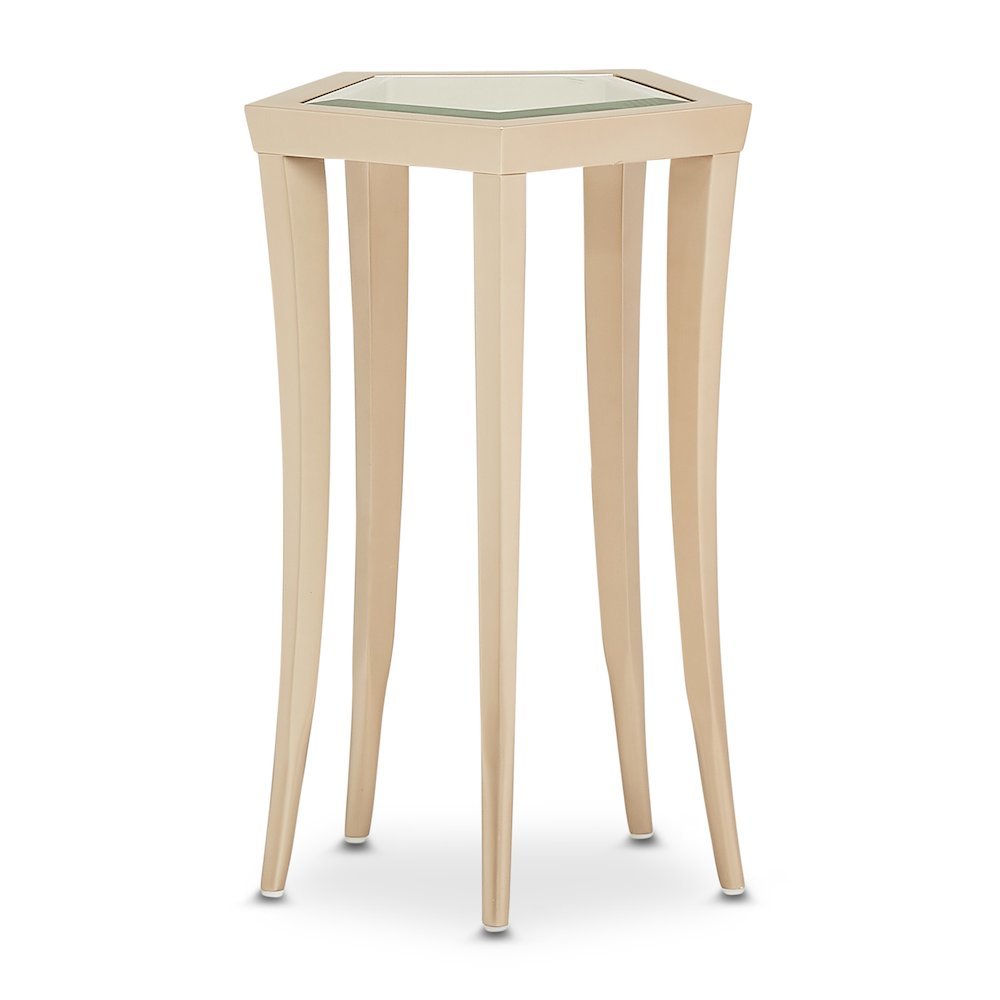 La Rachelle Chairside Table - Champagne
