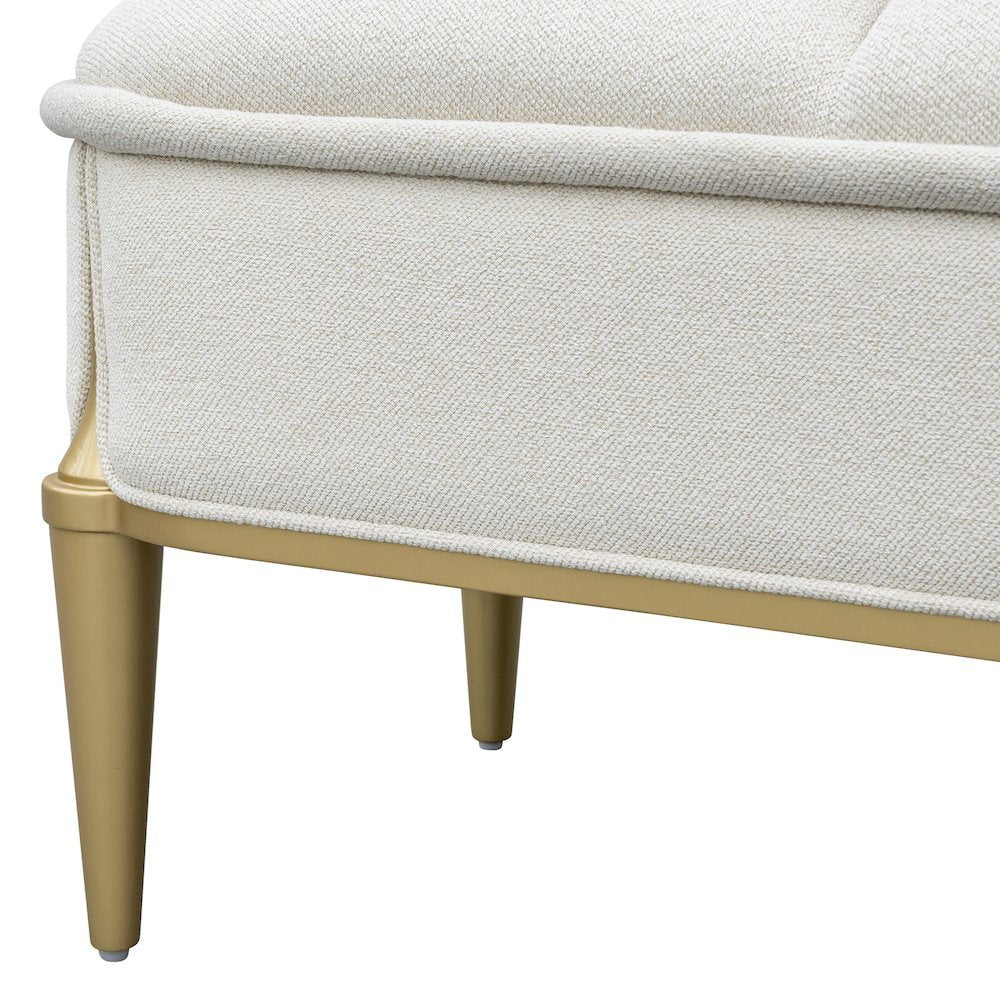 Scotts Square Accent Bench - Light Champagne