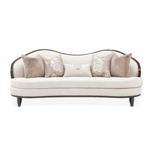 Camellia Field Chenille Sofa - Linen/Warm Pecan