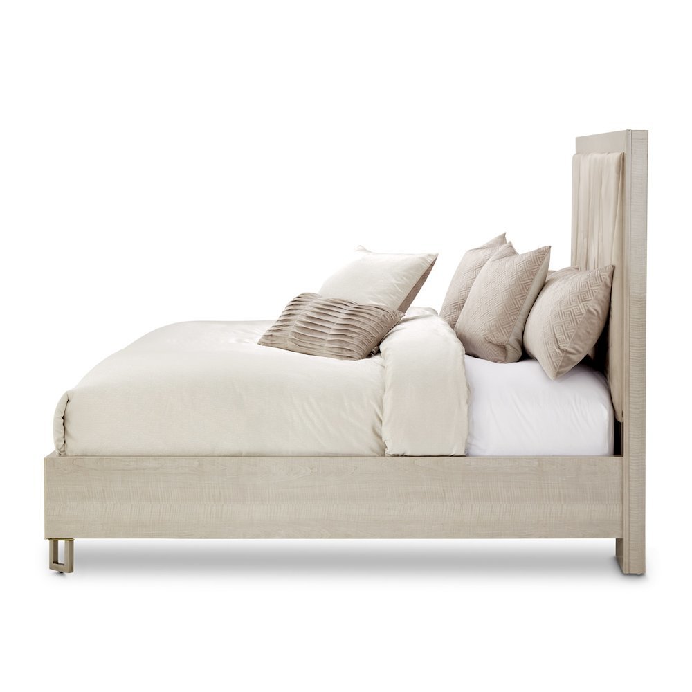 Marin Queen Panel Bed - Greige