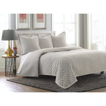 Aragoza 4-Piece King Quilt Set - Dove