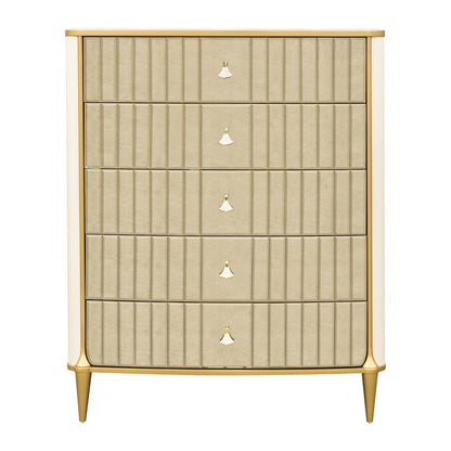 Scotts Square 5-Drawer Chest - Light Champagne