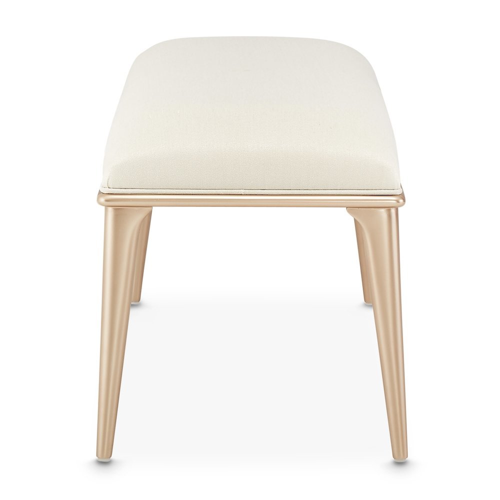 La Rachelle Bed Bench - Icicle/Champagne