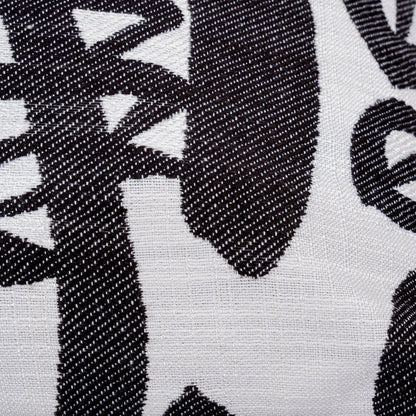 Uptown Downtown Zio 24" Square Throw Pillow, Set of 2 - Black/White