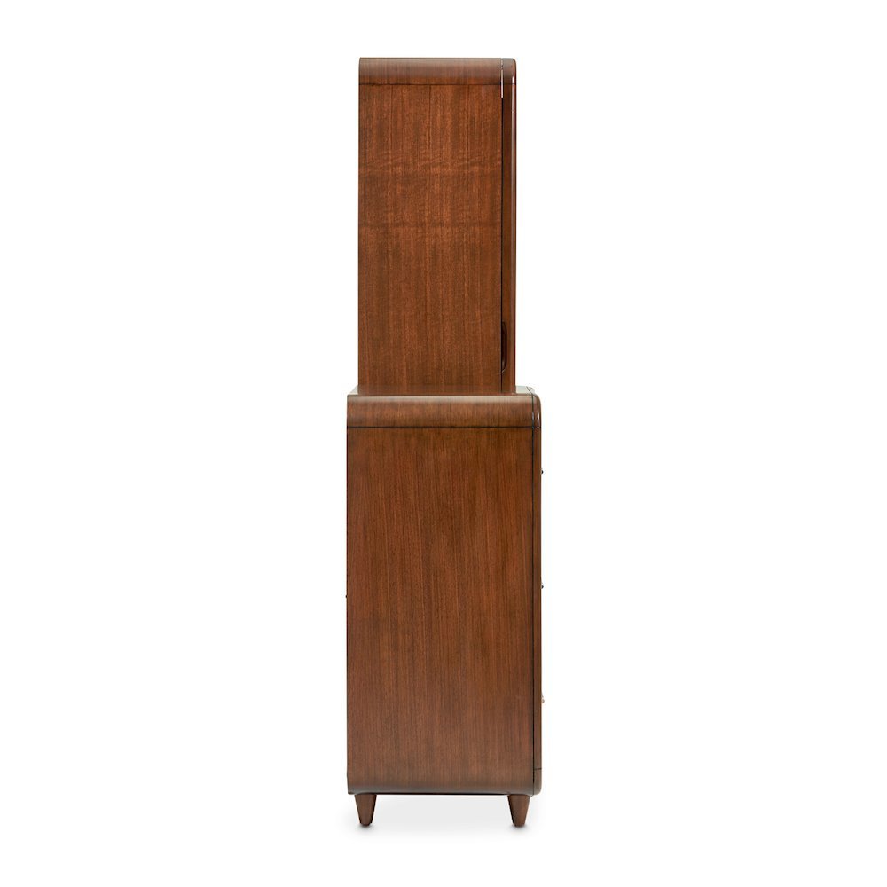 Mason Park Chest with Storage Mirror - Umber