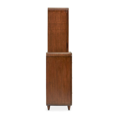 Mason Park Chest with Storage Mirror - Umber
