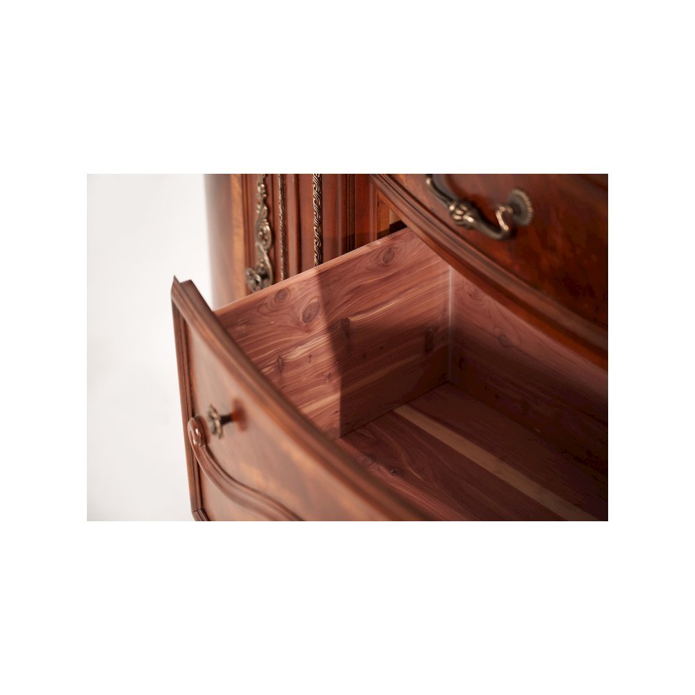 Cortina Dresser & Mirror - Honey Walnut
