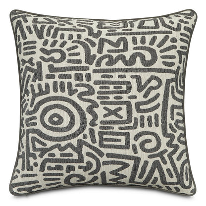 Explorer Halsey 19" Square Pillow, Set of 2 - Slate