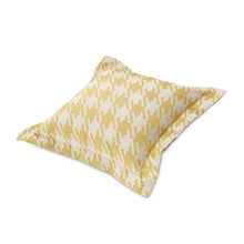 Newport Yates 24" Houndstooth Throw Pillow, Set of 2 - Lemon Yellow