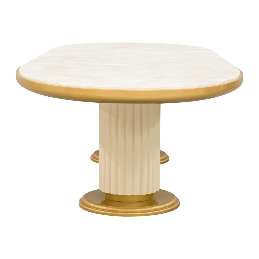 Scotts Square Oval Dining Table - Light Champagne