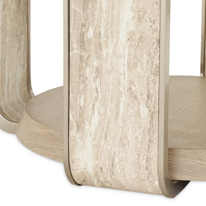 Lotus Bay 60" Round Dining Table - Sand