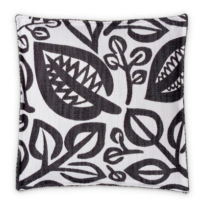 Uptown Downtown Zest 18" Square Box Throw Pillow, Set of 2 - Black/White