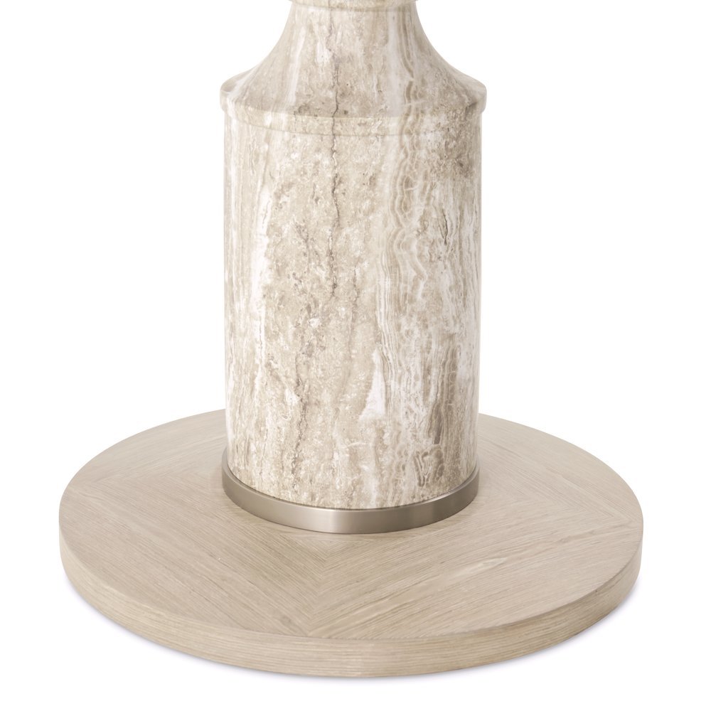 Lotus Bay 40" Round Gathering Table - Sand