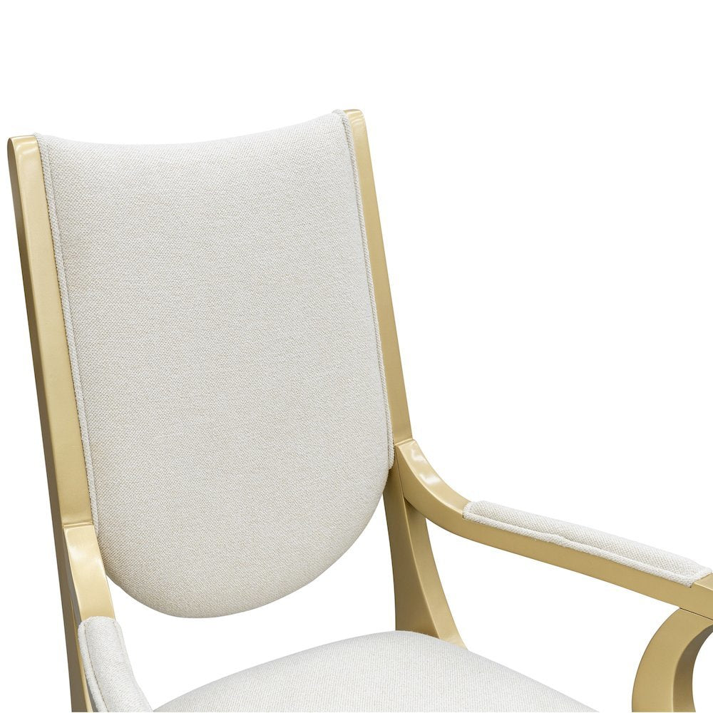 Scotts Square Dining Arm Chair - Light Champagne