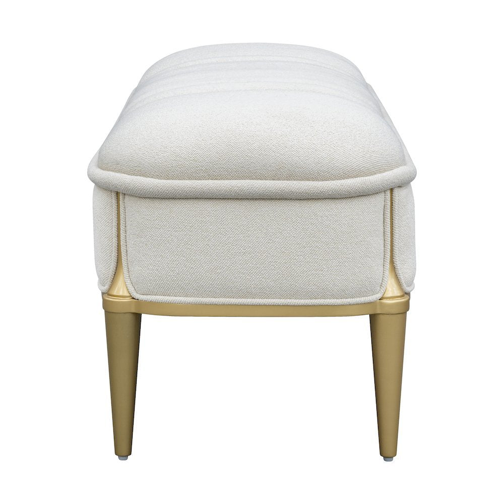 Scotts Square Accent Bench - Light Champagne