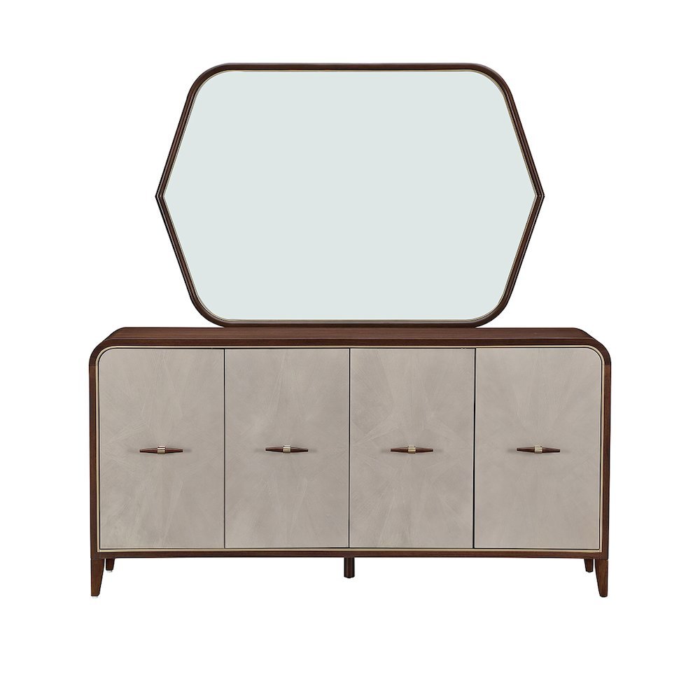 Houston Sideboard with Mirror - Walnut