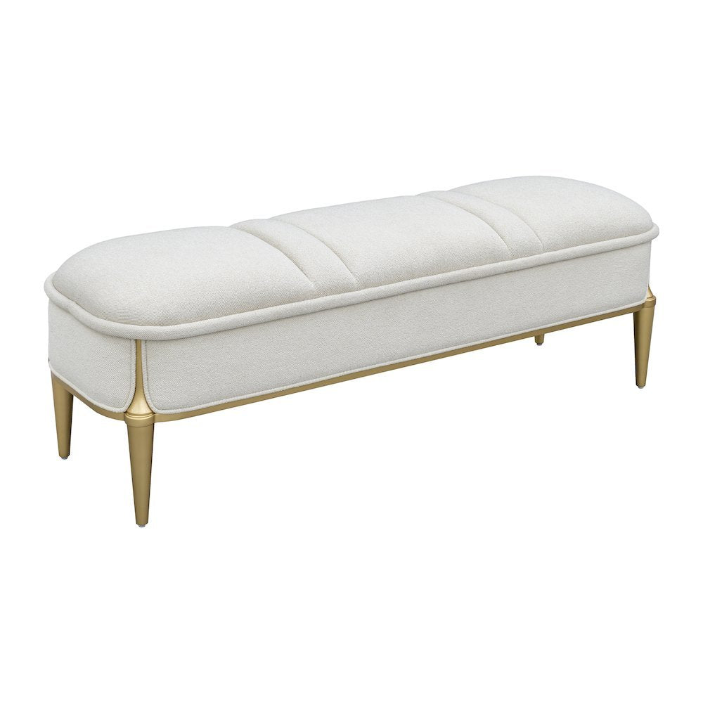 Scotts Square Accent Bench - Light Champagne