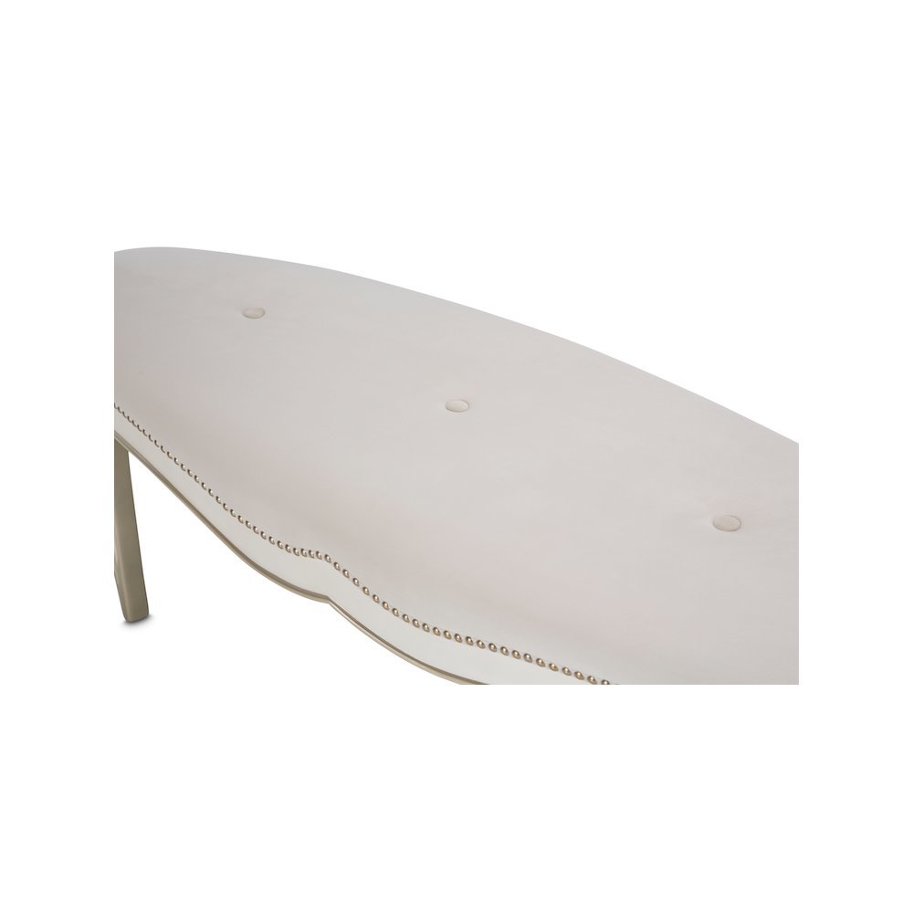 London Place Bed Bench - Creamy Pearl