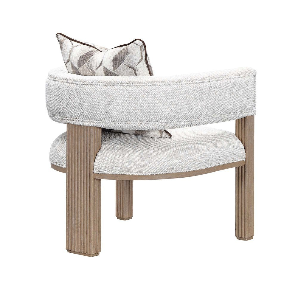 West Kensington Accent Chair - Buff/Seal Salt Caramel