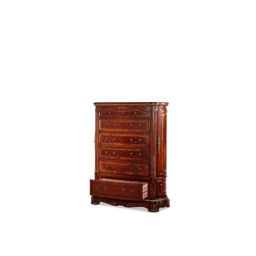 Cortina 6-Drawer Chest - Honey Walnut
