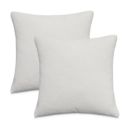 Shepard 21" Square Throw Pillow, Set of 2 - White Gardenia