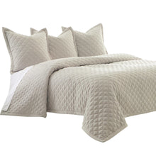Aragoza 3-Piece Queen Quilt Set - Cream