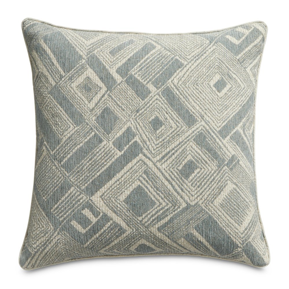 Renue Moro 21" Square Throw Pillow, Set of 2 - Mineral Blue
