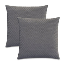 Gemma 21" Velvet Throw Pillow, Set of 2 - Dove