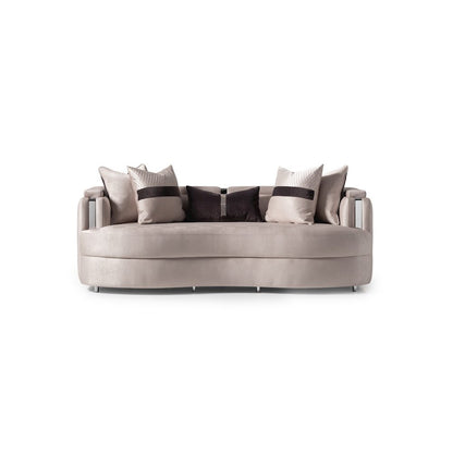 Carmela Sofa - Zinc/Silver
