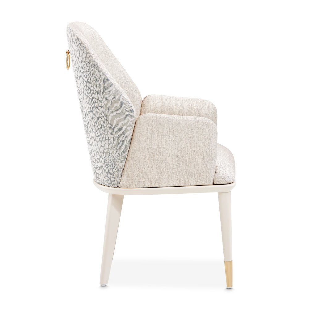 Lisbon Dining Arm Chair - Silken Matte Cream Qty 1