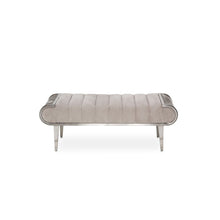 Roxbury Park Tufted Bench - Stainless Steel