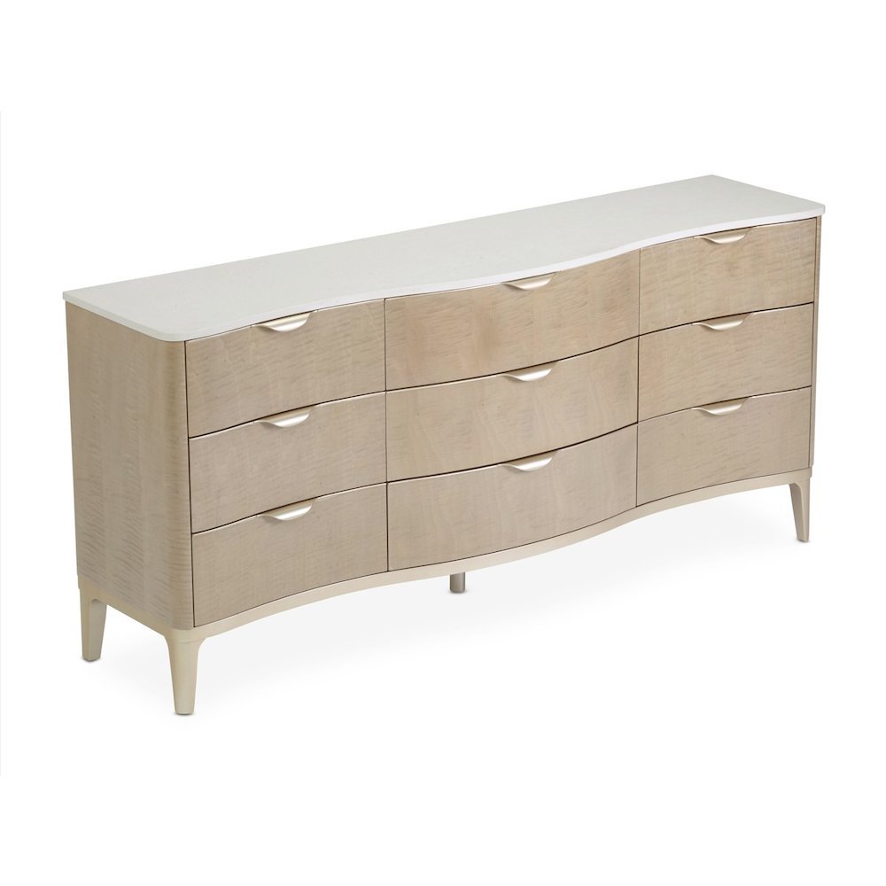 Malibu Crest Dresser with Mirror - Blush