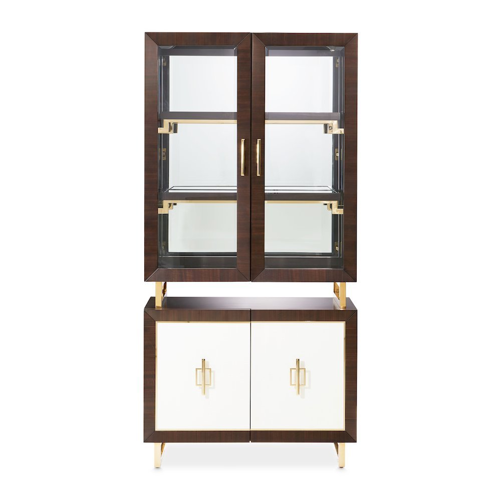 Belmont Place Display Cabinet - Espresso
