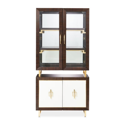 Belmont Place Display Cabinet - Espresso