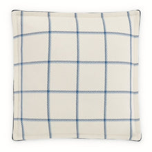Newport 16" Box Throw Pillow, Set of 2 - Alta Blue/White