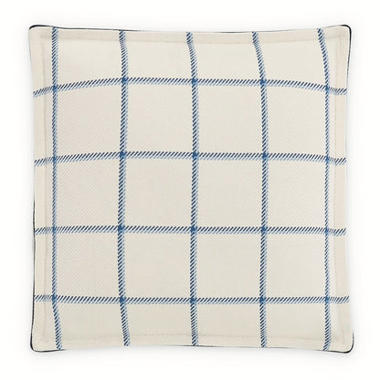 Newport 16" Box Throw Pillow, Set of 2 - Alta Blue/White