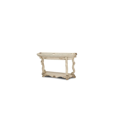 French Country Furniture – Beige Console Table for Entryway or Wall Use