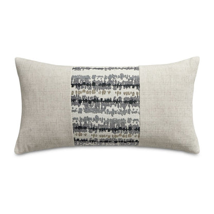 Explorer Antigua 13" x 24" Oblong Pillow, Set of 2 - Natural/Coal Gray