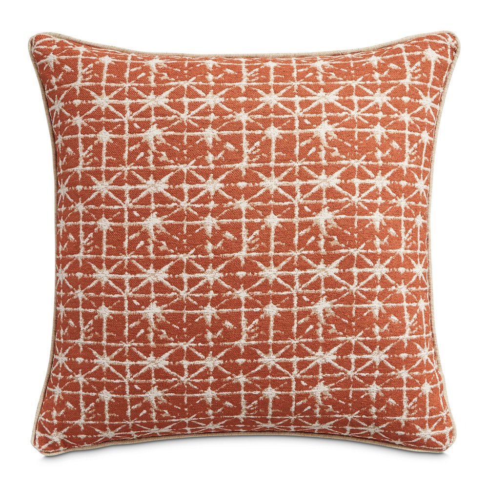 Sundance Foster 20" Square Throw Pillow, Set of 2 - Spice Orange