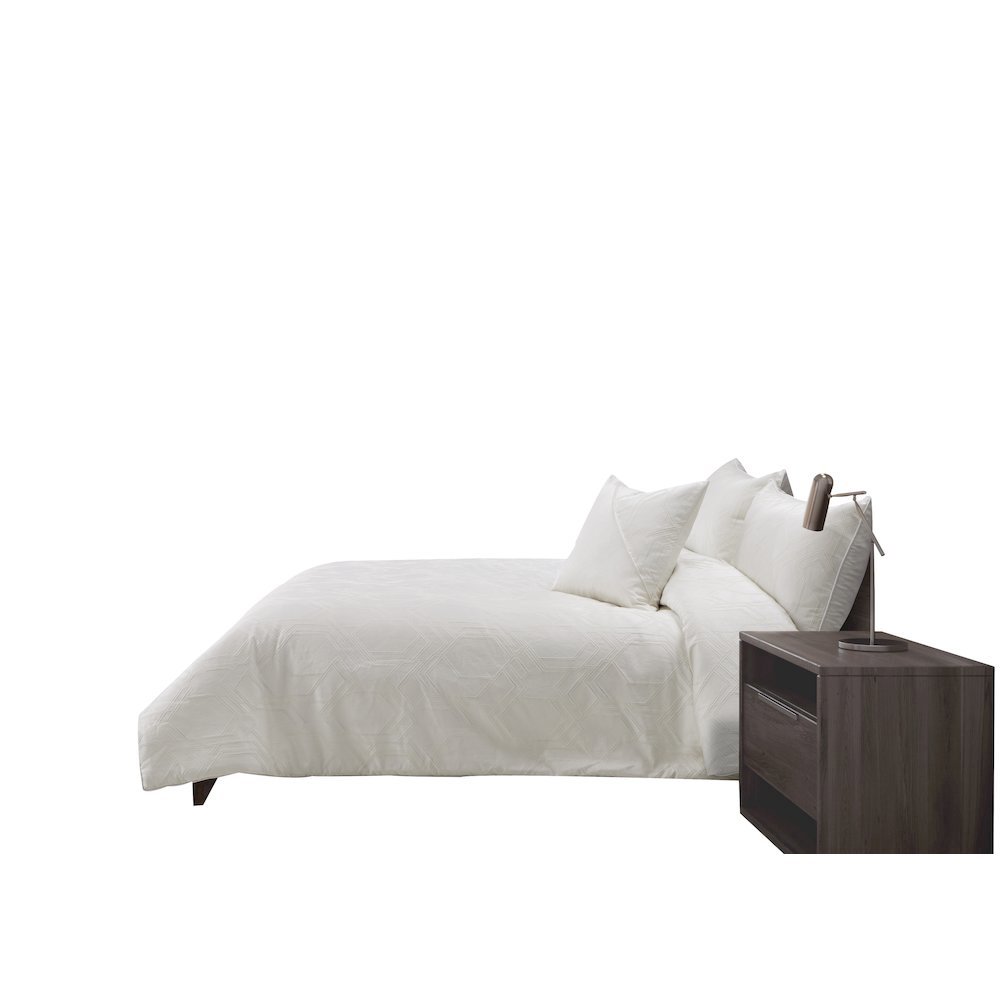 Quincy 4-Piece King Comforter Set - Ivory