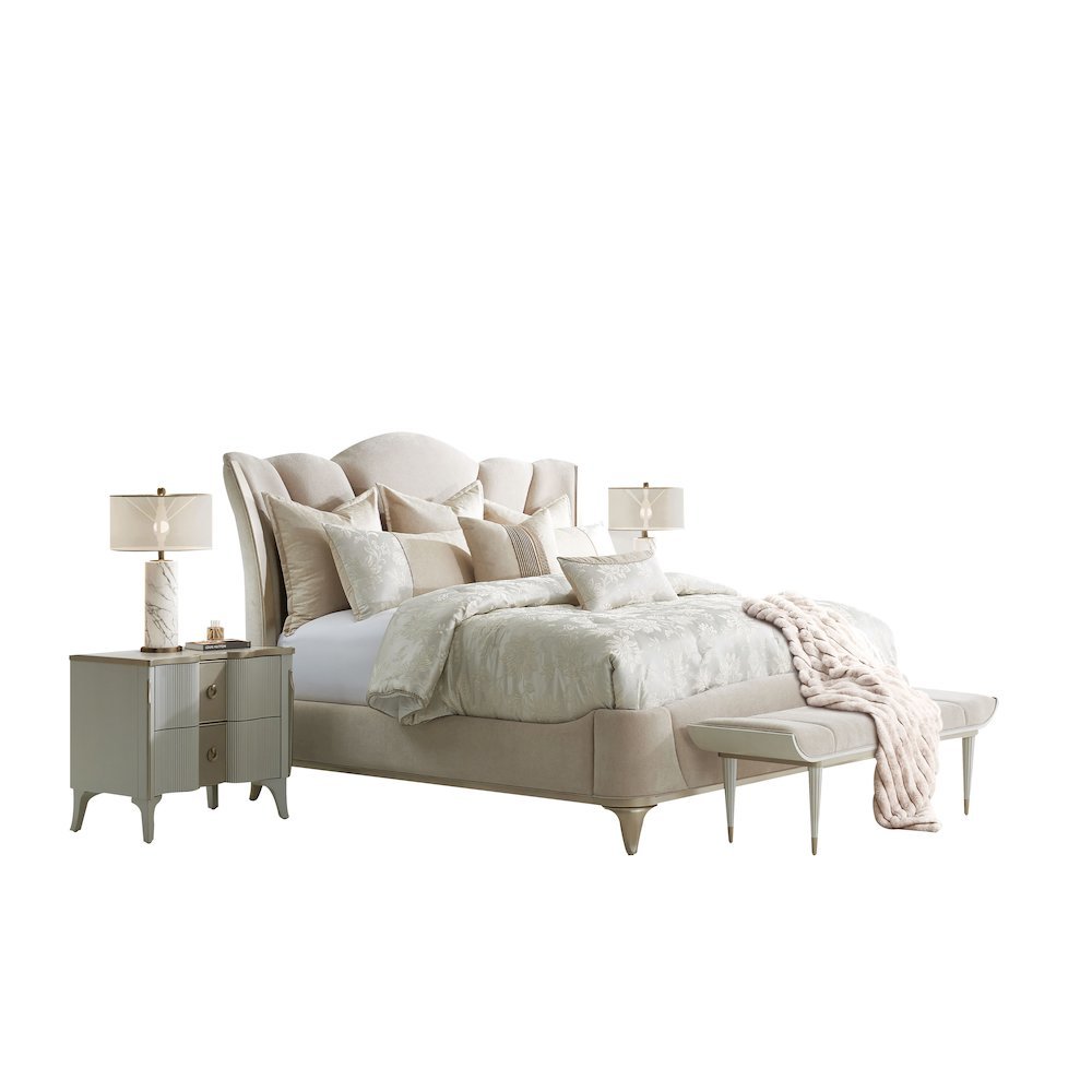 Riley 7-Piece Queen Comforter Set - Ivory