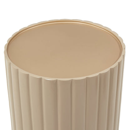 Malibu Crest Round Chairside Table - Chardonnay