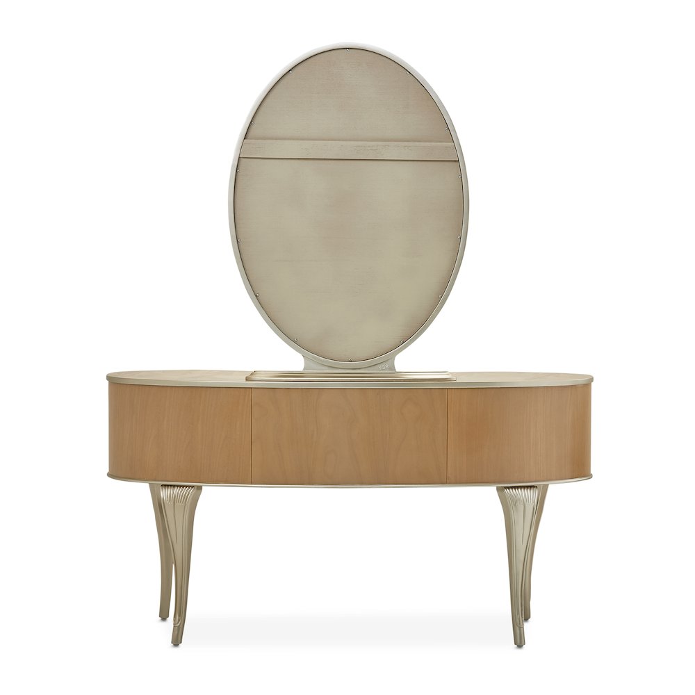 Villa Cherie Vanity with Mirror - Caramel