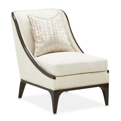 Paris Chic Accent Chair - Cremini/Espresso