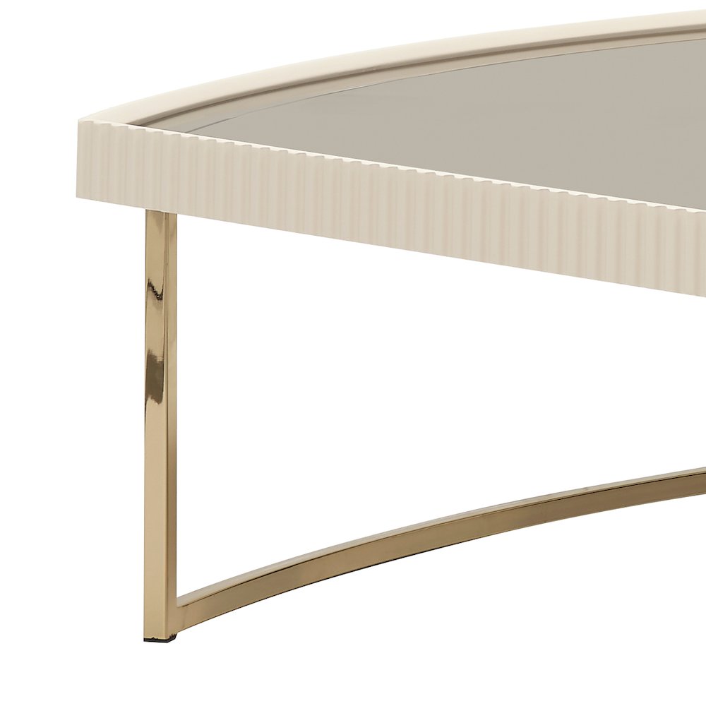 Lisbon Cocktail Table - Silken Matte Cream
