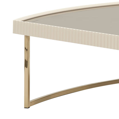 Lisbon Cocktail Table - Silken Matte Cream