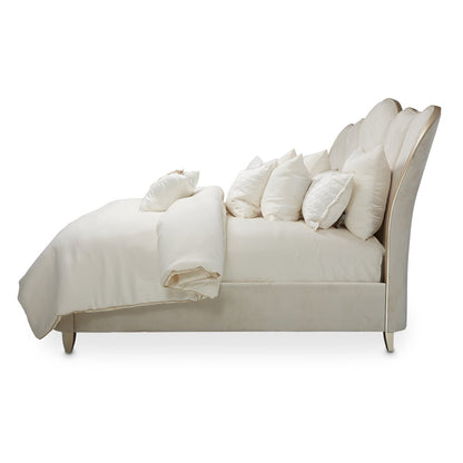 Villa Cherie Cal. King Channel Tufted Bed - Caramel